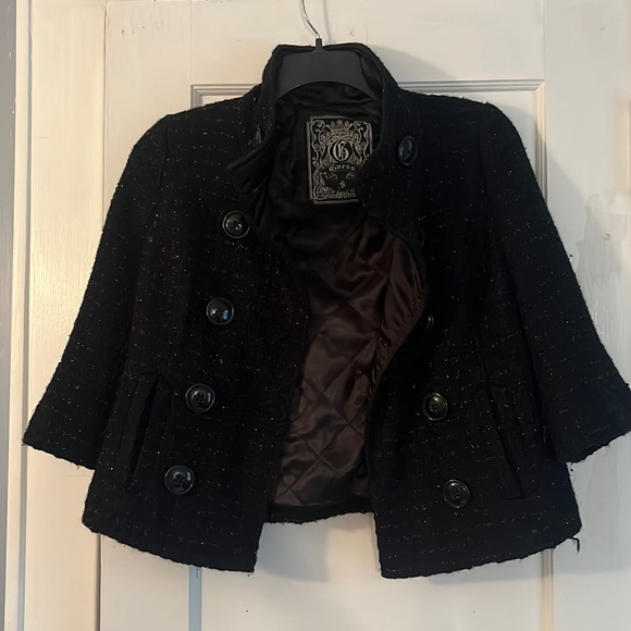 Guess Cropped Peacoat - Picture 1 of 5